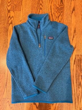 Patagonia Blue Teal Fleece Pullover